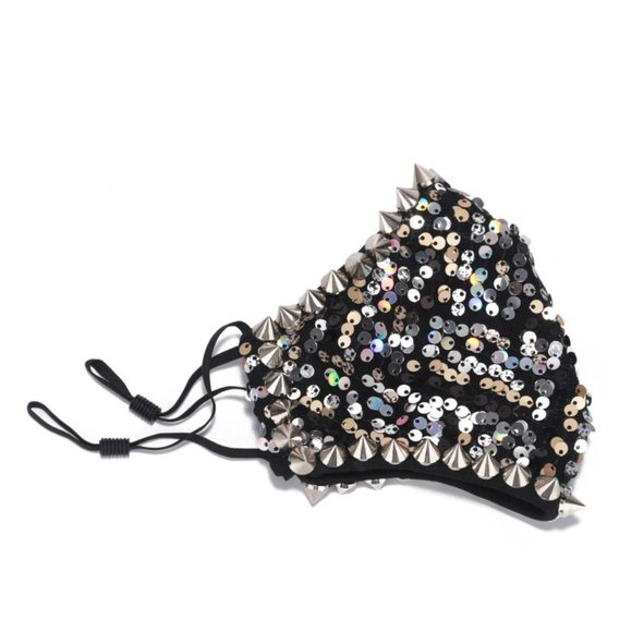 FREE Nightlife Spiked Face Mask - Picture 5 of 5